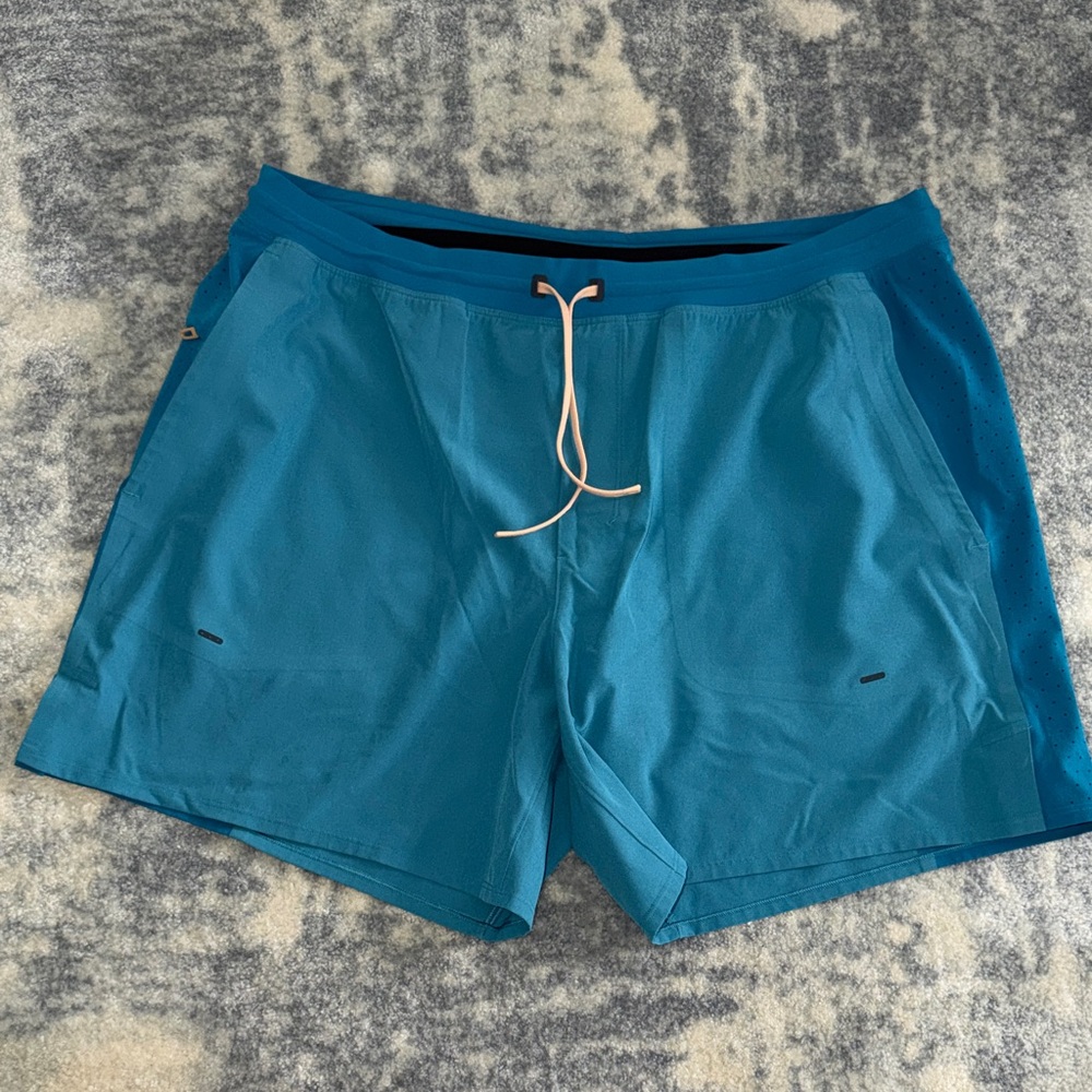 lululemon athletica Men's Teal Blue Swim Trunks